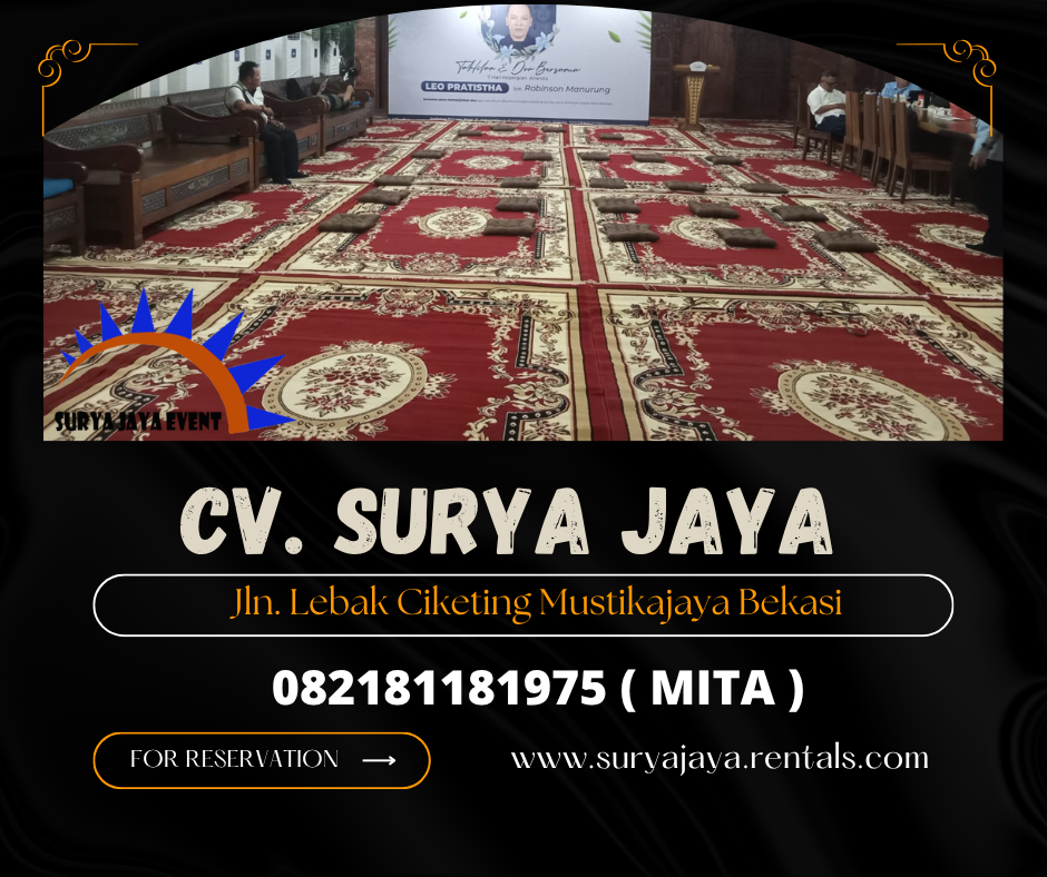 RENTAL KARPET PERMADANI MEWAH SIAP KIRIM AREA JAKARTA