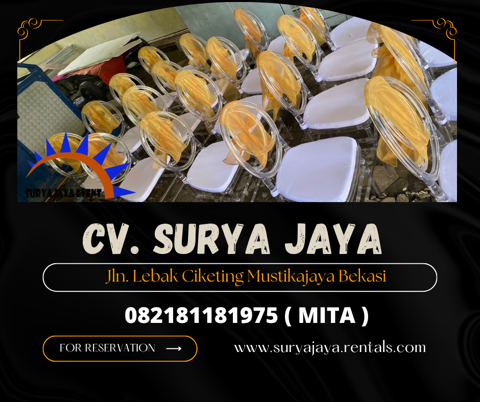 Sewa kursi Olivia Acrylic Bening Ciledug Jakarta