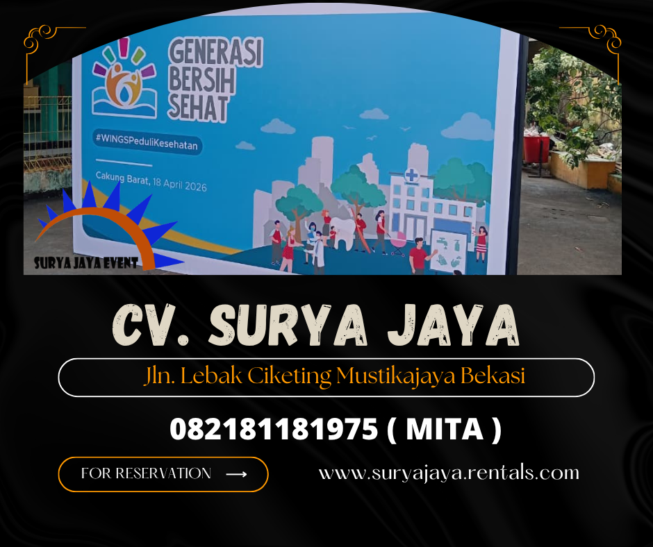 Sewa Backdrop Panggung Melaminto Putih Jakarta Barat