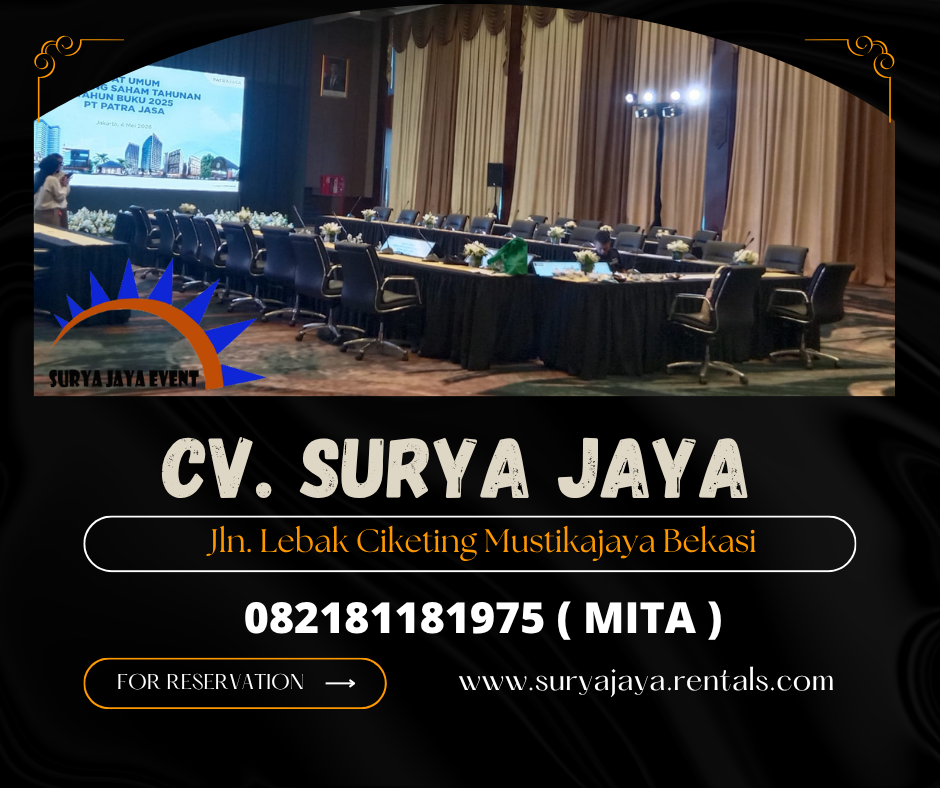 Sewa Meja Kotak Cover Tebar Bogor