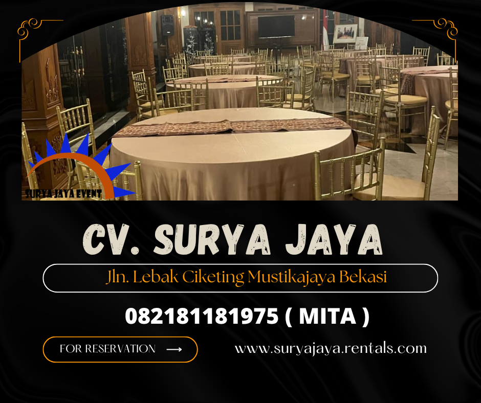 GUDANG SEWA KURSI TIFFANY GOLD AREA JAKARTA