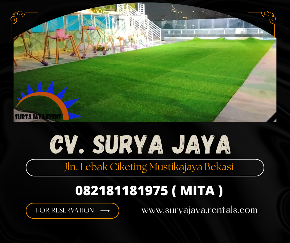 Rental Karpet Rumput Sintetis Hijau Senayan Jakpus