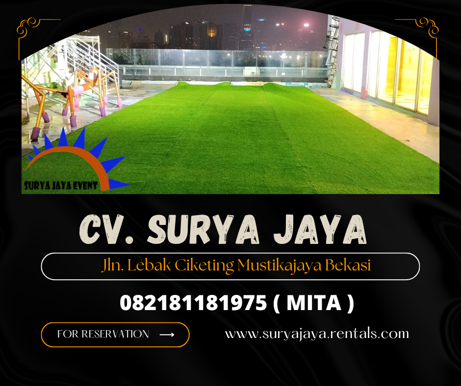 Rental Karpet Rumput Sintetis Hijau Senayan Jakpus