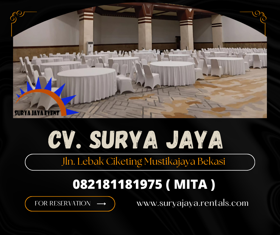 Sewa Round Table, Kursi Event Cover Jaktim