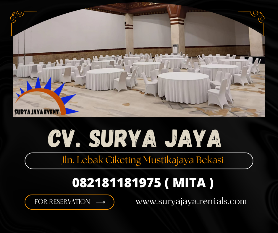 Sewa Round Table, Kursi Event Cover Jaktim