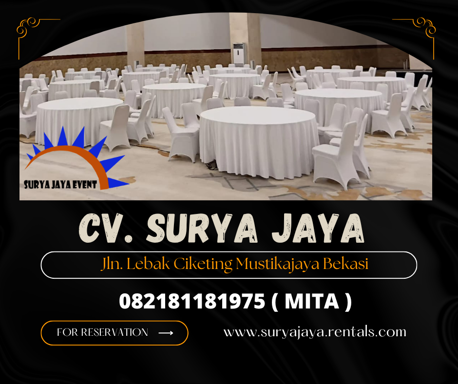 Sewa Round Table, Kursi Event Cover Jaktim