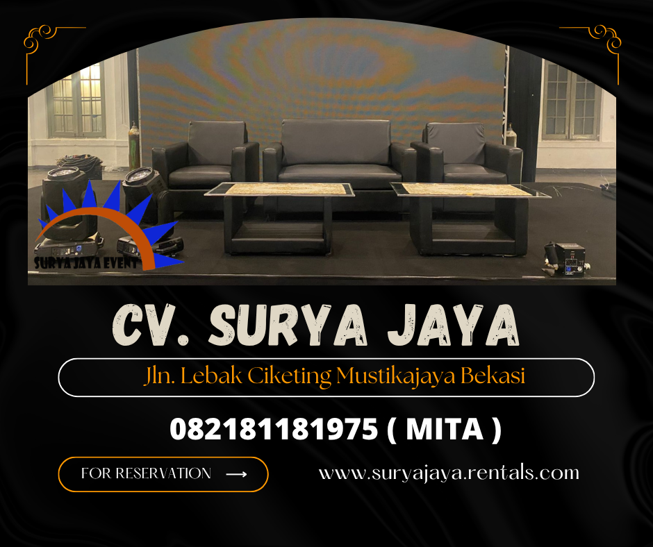 Sewa Sofa Kotak Minimalis Warna Hitam Dan Putih Bogor