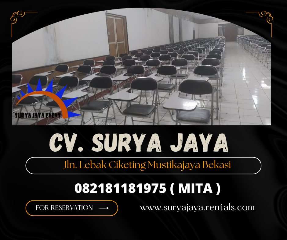 Rental Kursi Kuliah Event DI Aula Markas TNI Bandung