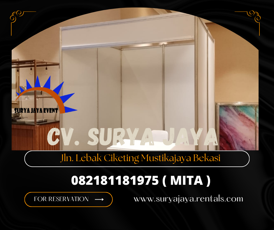 Sewa Booth Partisi Putih 2x2m Jakarta