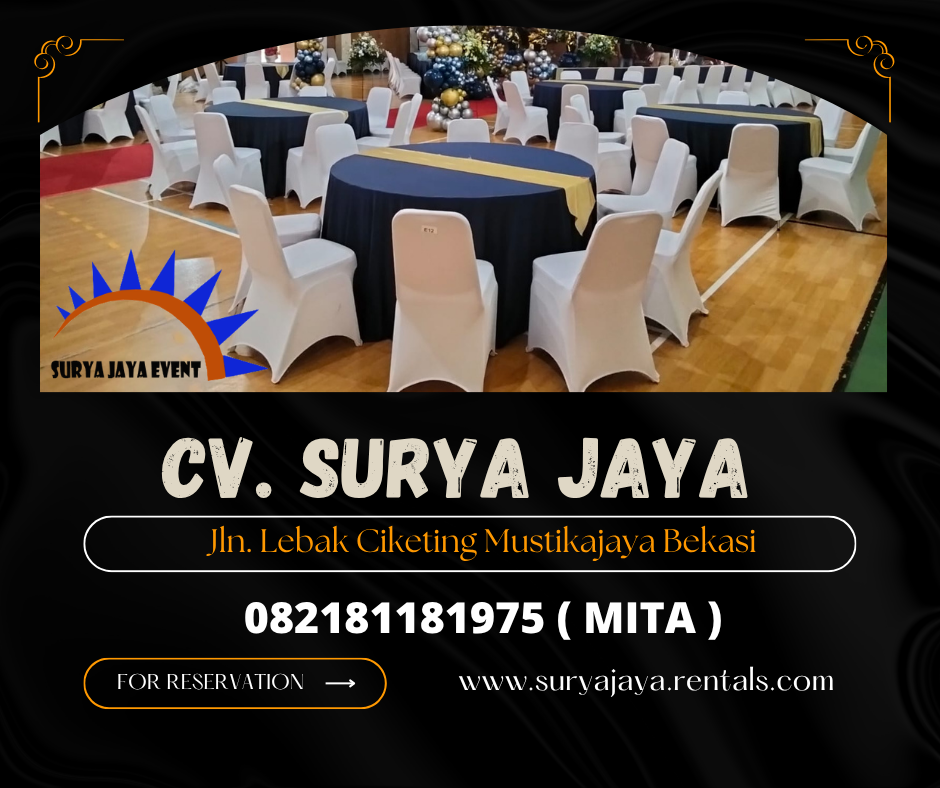 GUDANG SEWA KURSI DAN MEJA BULAT WILAYAH JAKARTA SELATAN