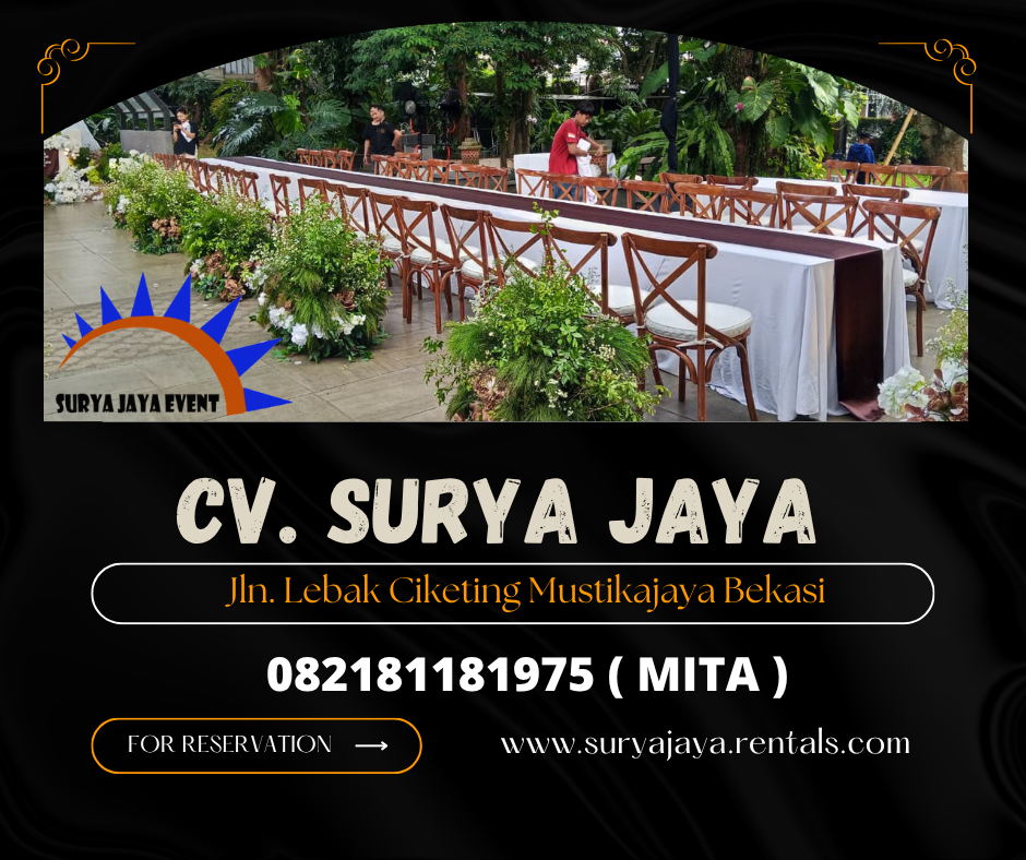 Sewa Kursi Silang Atau Cross Back Chairs Tangerang