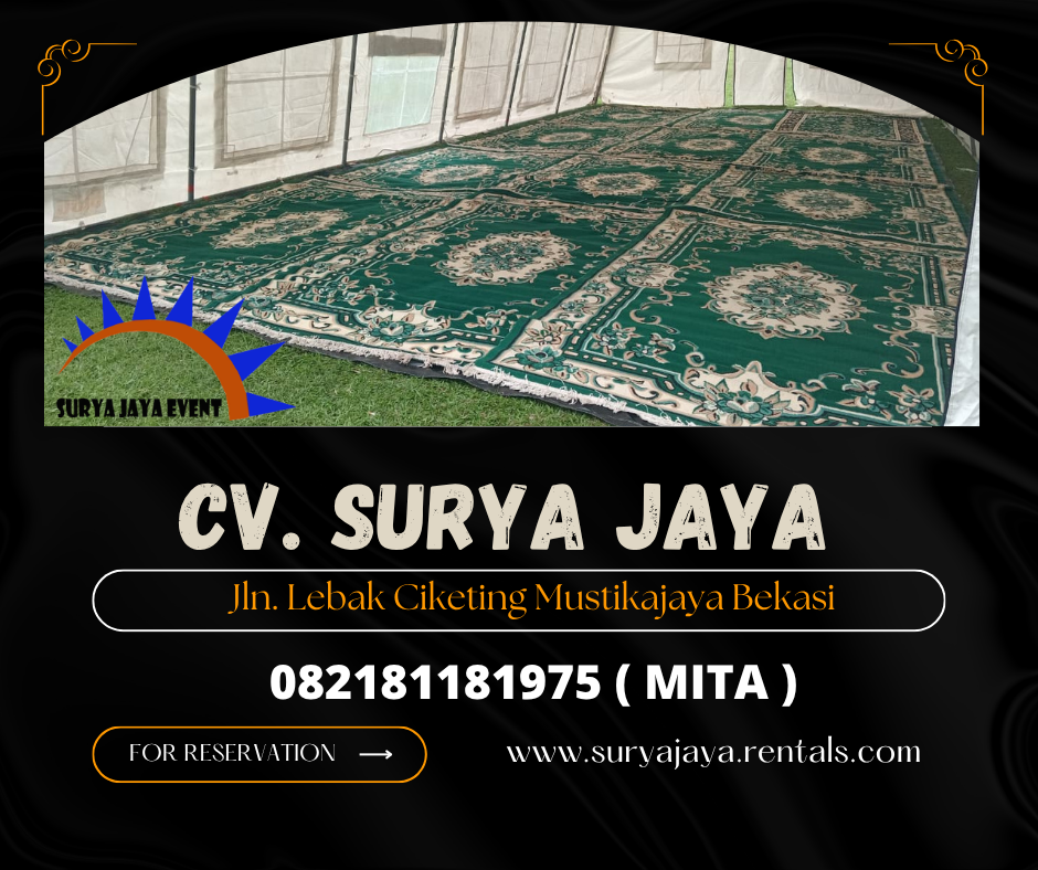 Sewa Karpet Permadani Tebal Warna Hijau Jakarta