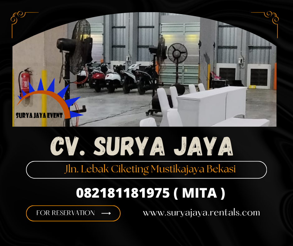 Rental Misty Fan,Meja,Kursi Cikarang Bekasi