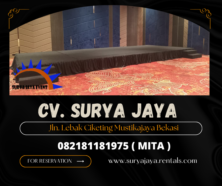 Sewa Panggung Karpet Hitam Event Novotel Jakarta