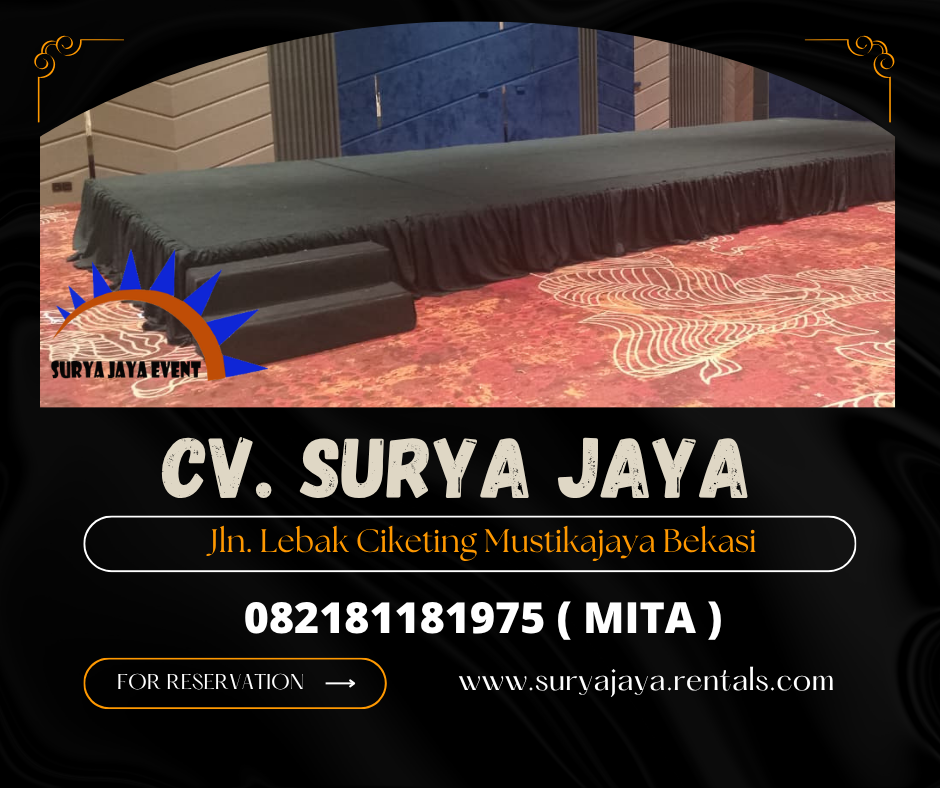 Sewa Panggung Karpet Hitam Event Novotel Jakarta