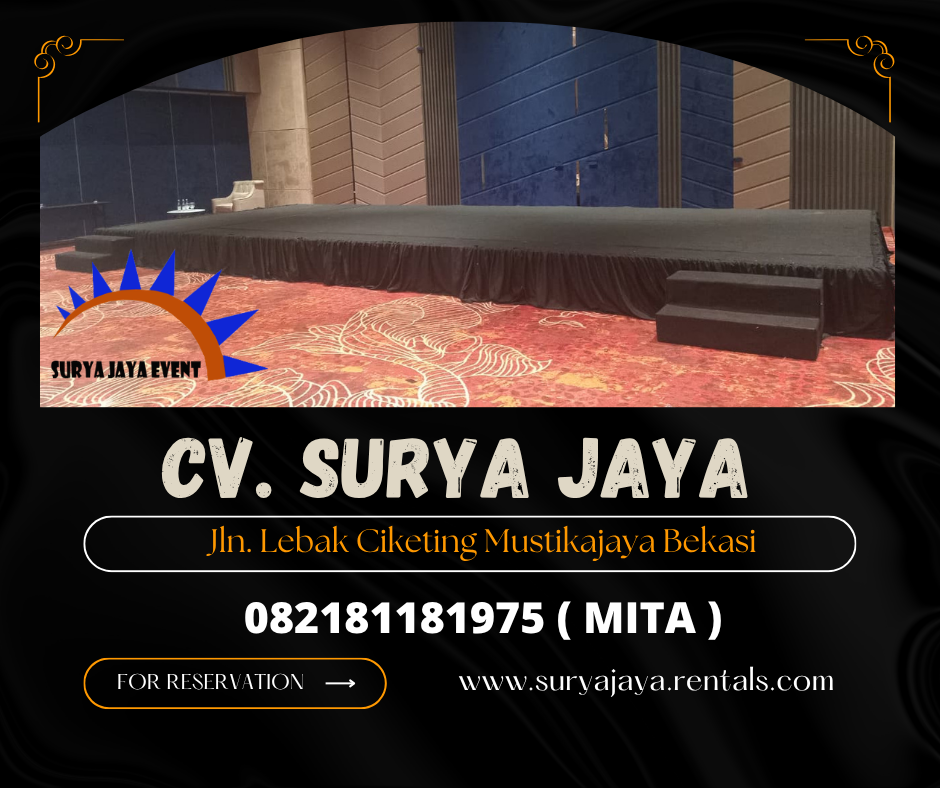 Sewa Panggung Karpet Hitam Event Novotel Jakarta