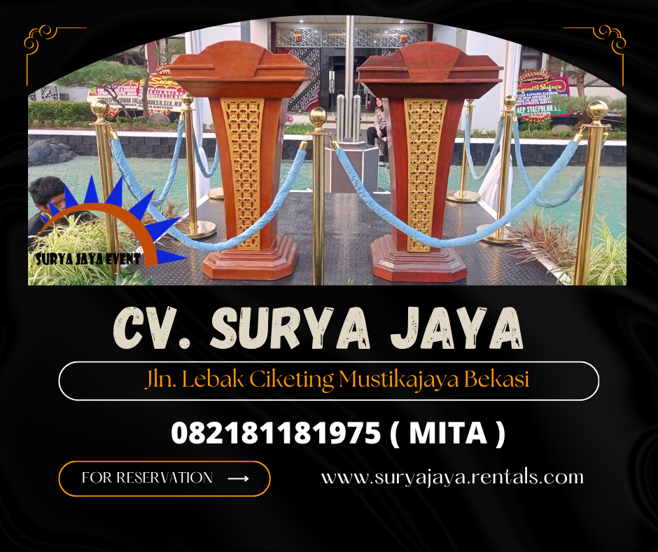 MENYEWAKAN PODIUM KAYU MURAH WILAYAH JAKARTA