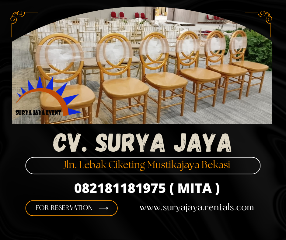 Rental Kursi VIP Olivia,Tiffany Bahan Acrylic Dan Kayu Jakarta