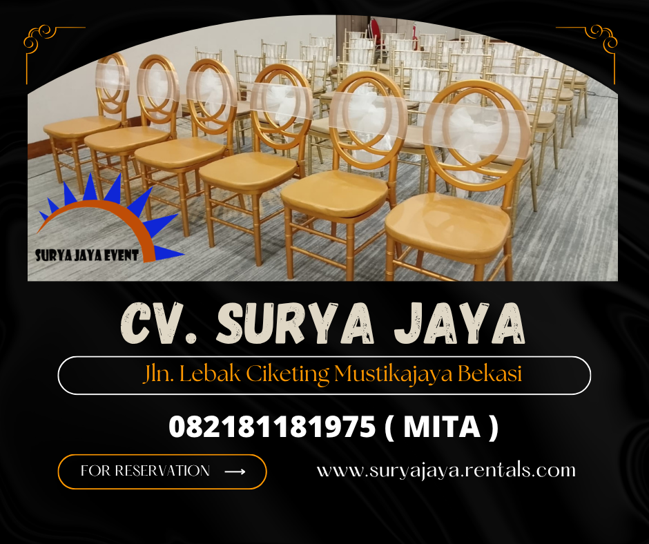 Rental Kursi VIP Olivia,Tiffany Bahan Acrylic Dan Kayu Jakarta