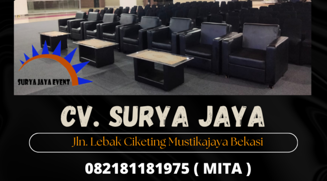 Sewa Sofa Hitam Type Single,Meja Kaca VIP Kuningan Jaksel