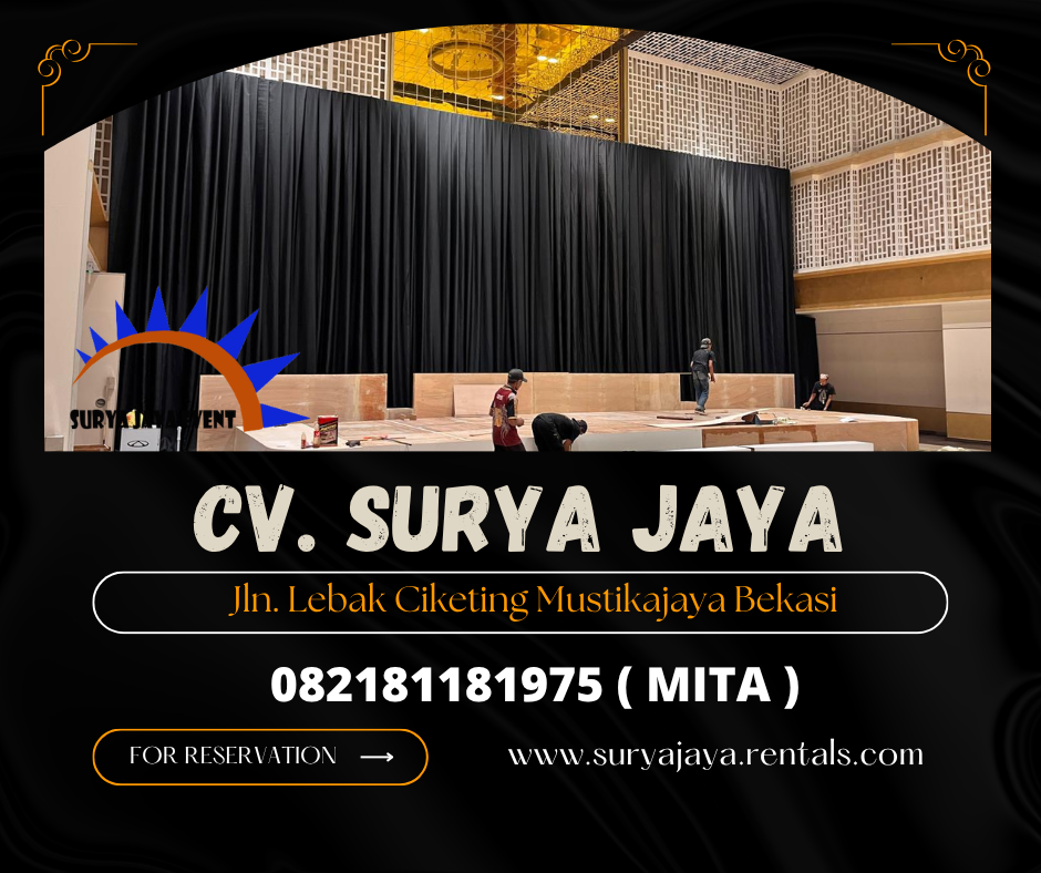 Sewa Tirai Hitam,Panggung Cover Karpet Jakarta