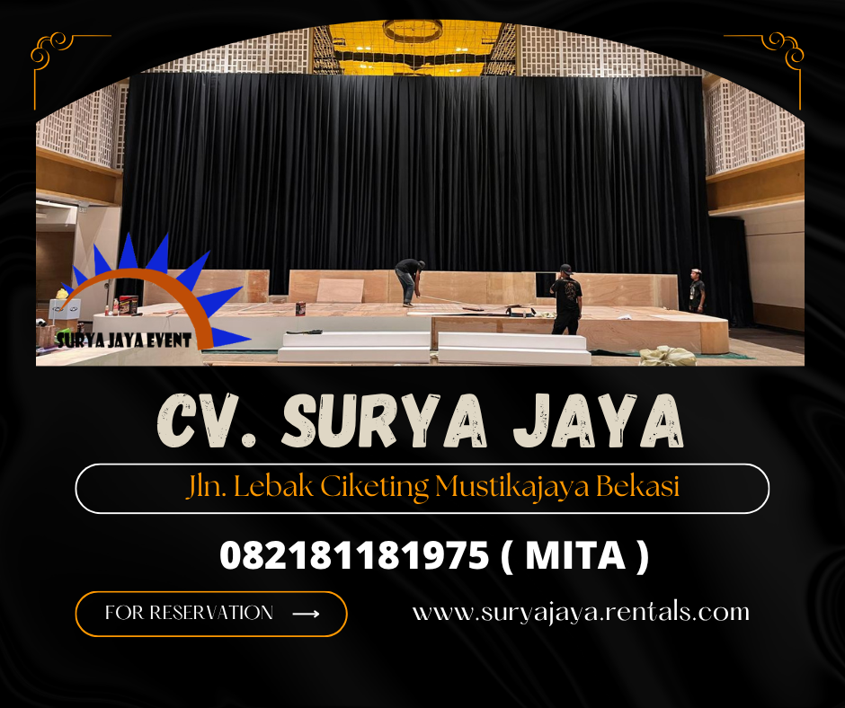 Sewa Tirai Hitam,Panggung Cover Karpet Jakarta