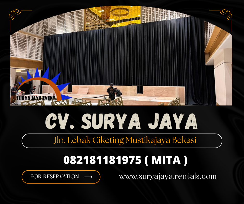 Sewa Tirai Hitam,Panggung Cover Karpet Jakarta