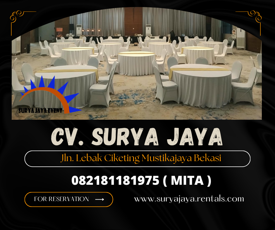 Disewakan Round Table Plus Cover Jakarta (082181181975)