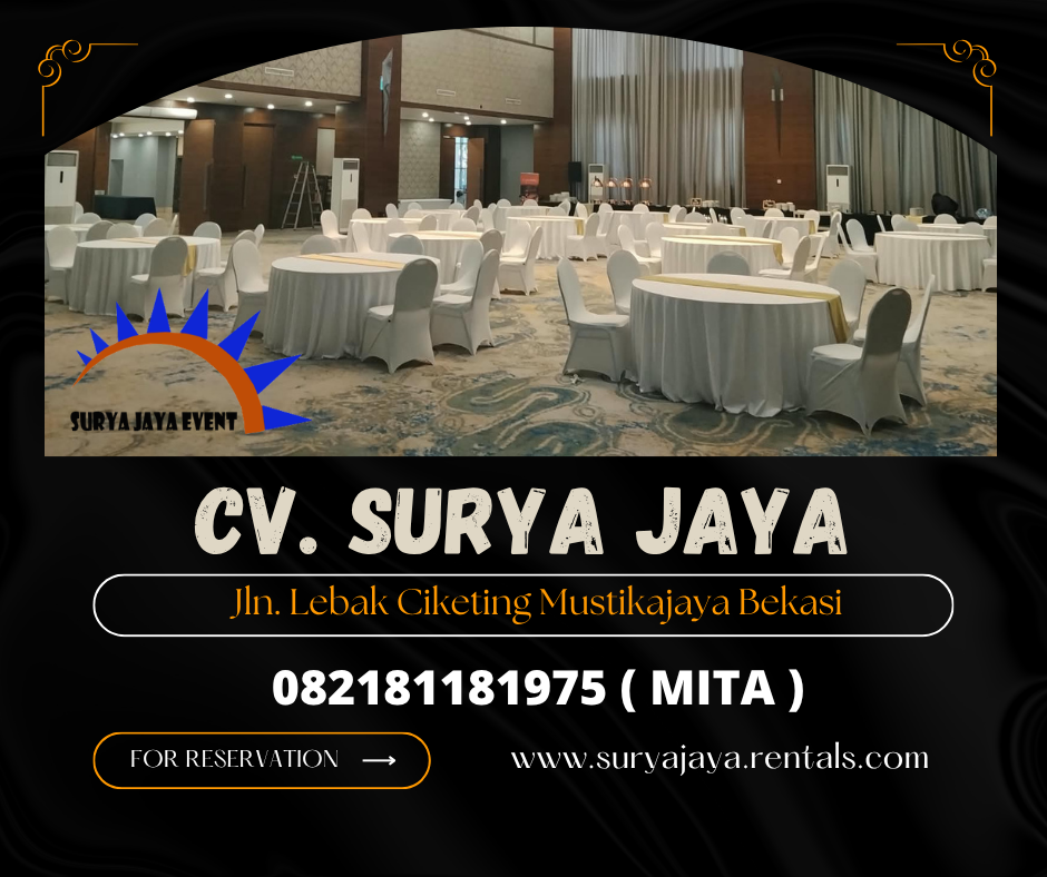 Disewakan Round Table Plus Cover Jakarta (082181181975)