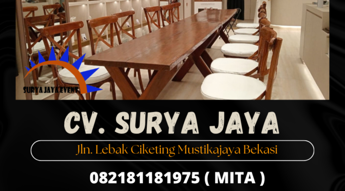 Sewa Meja taman Set Kursi Cross Back Jaksel (082181181975)