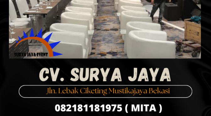 Sewa Sofa type Oval Hitam dan Putih Jakarta