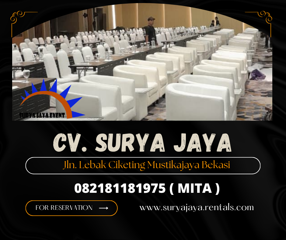 Sewa Sofa type Oval Hitam dan Putih Jakarta