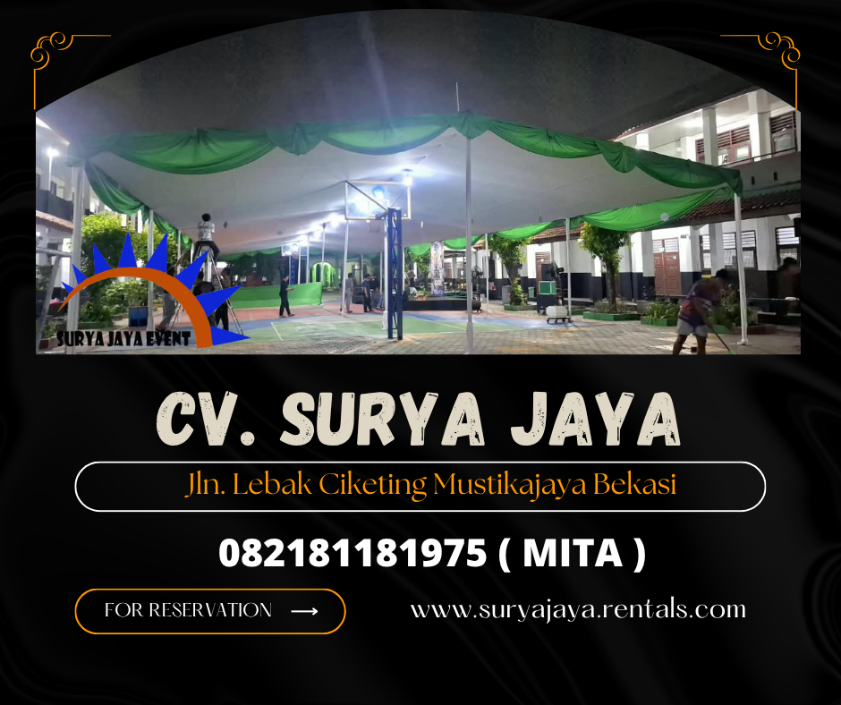 Sewa Tenda Plafon Rumbai Hijau Jakpus (082181181975)