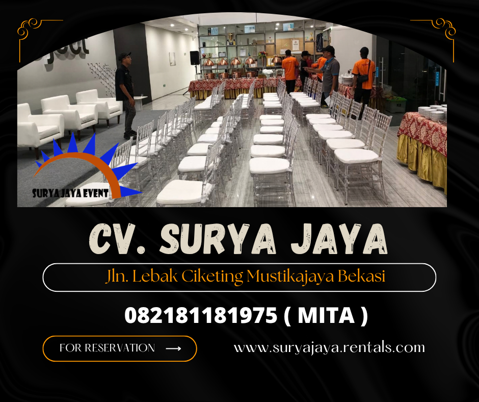 Sewa Kursi Tiffany Area Jakarta (082181181975)