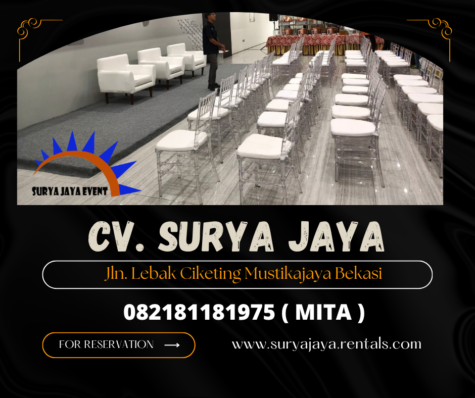 Sewa Kursi Tiffany Area Jakarta (082181181975)