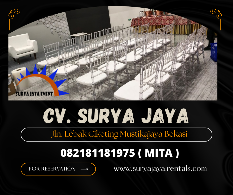 Sewa Kursi Tiffany Area Jakarta (082181181975)