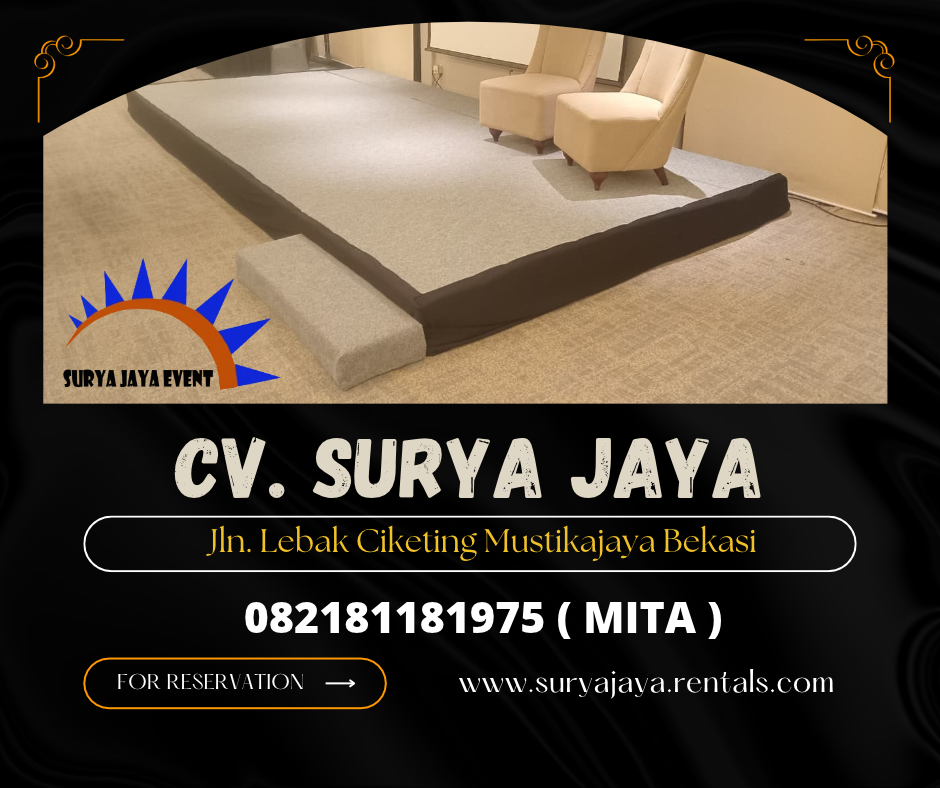 Rental Panggung Karpet Abu-Abu Event Swiss Hotel (082181181975)