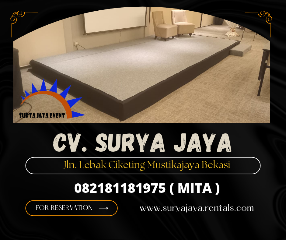Rental Panggung Karpet Abu-Abu Event Swiss Hotel (082181181975)